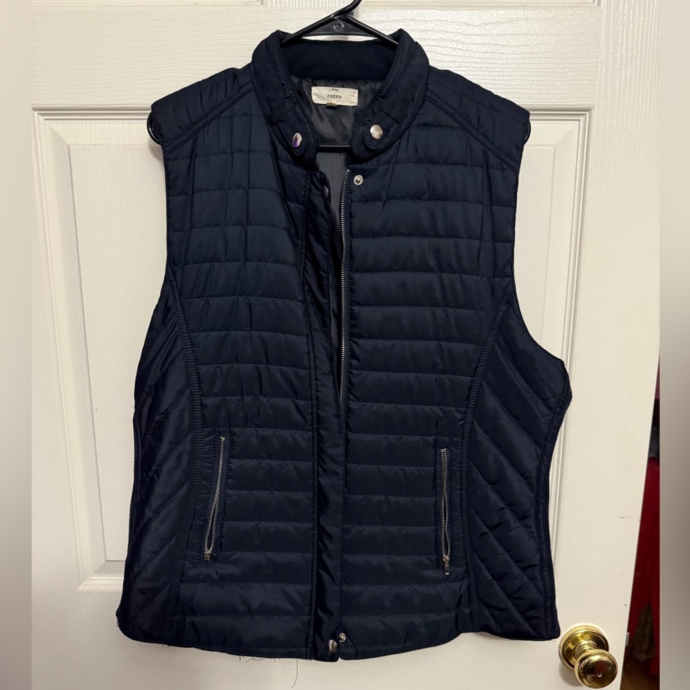 Entro Midnight Blue Quilted Vest